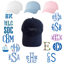 Load image into Gallery viewer, Child's Monogramed hat
