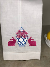 Load image into Gallery viewer, Ginger Jar and Bunnies Towel