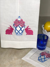 Load image into Gallery viewer, Ginger Jar and Bunnies Towel
