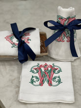 Load image into Gallery viewer, Vintage Vine Two Color Initial Towel