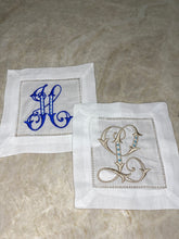 Load image into Gallery viewer, Single Letter Monogram Cocktail Napkin