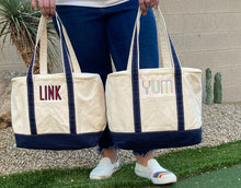 Load image into Gallery viewer, Soft Sided Canvas Cooler Tote Monogramed