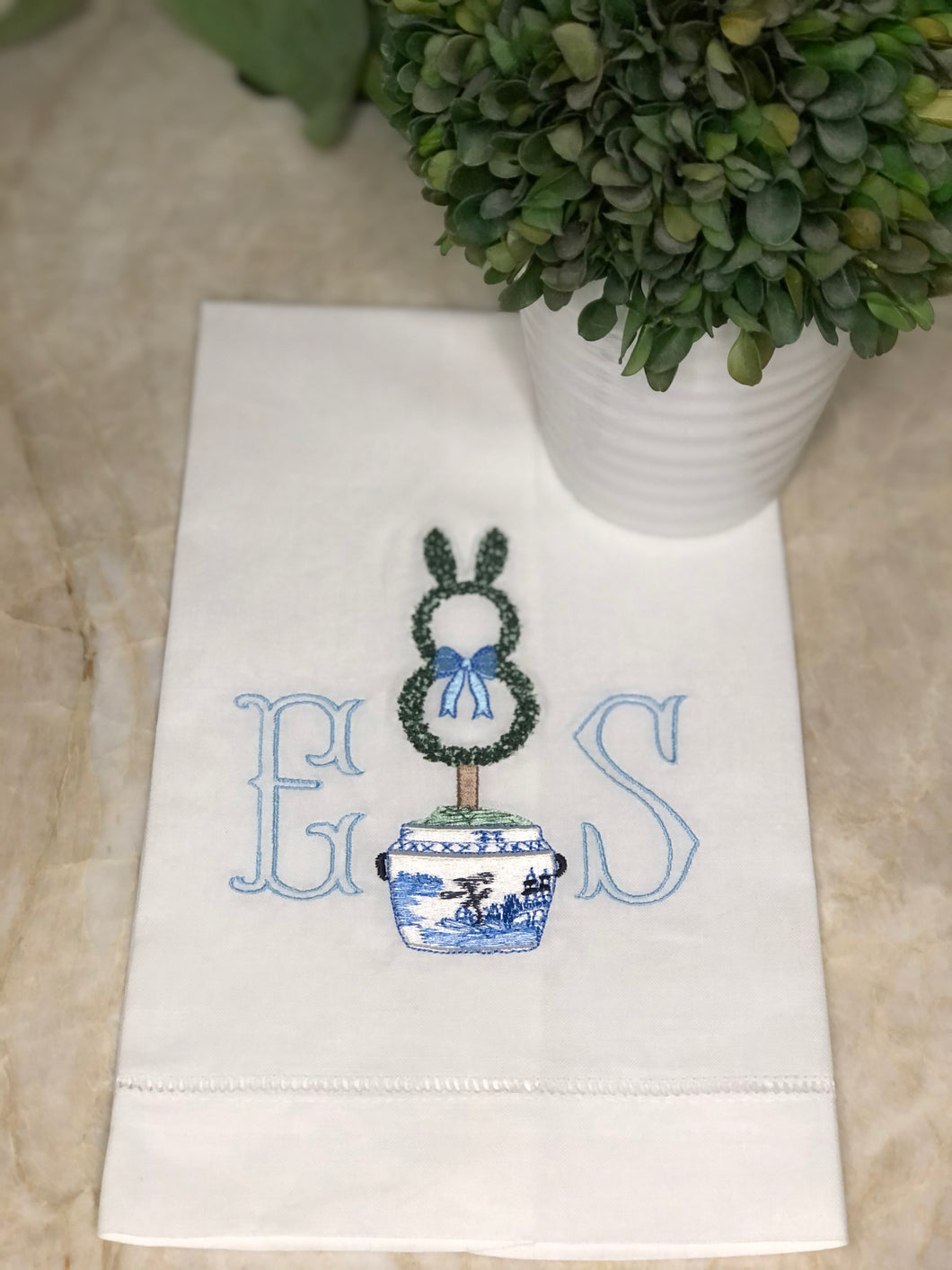 Bunny Boxwood Towel