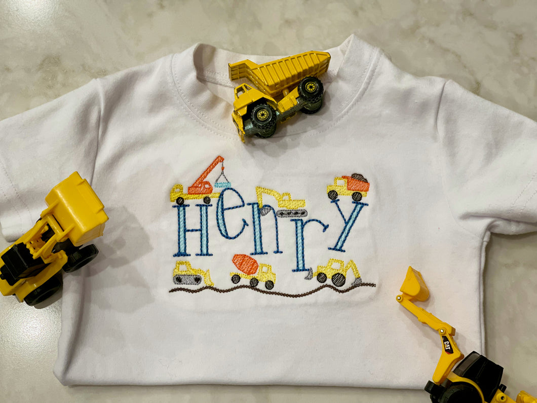 Construction Vehicles Shirt