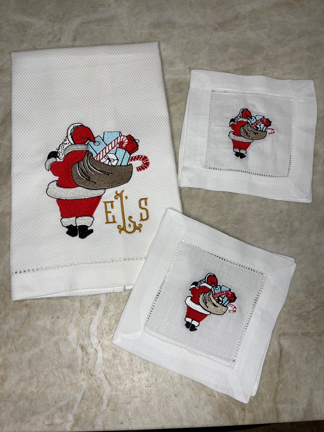 Vintage Santa Cocktail Napkins